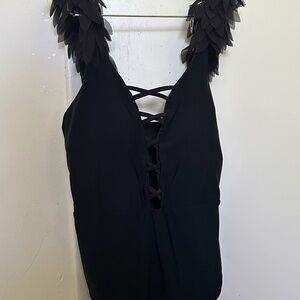 SPORLIKE Women One Piece Swimsuit Ruffle Bathing Suit